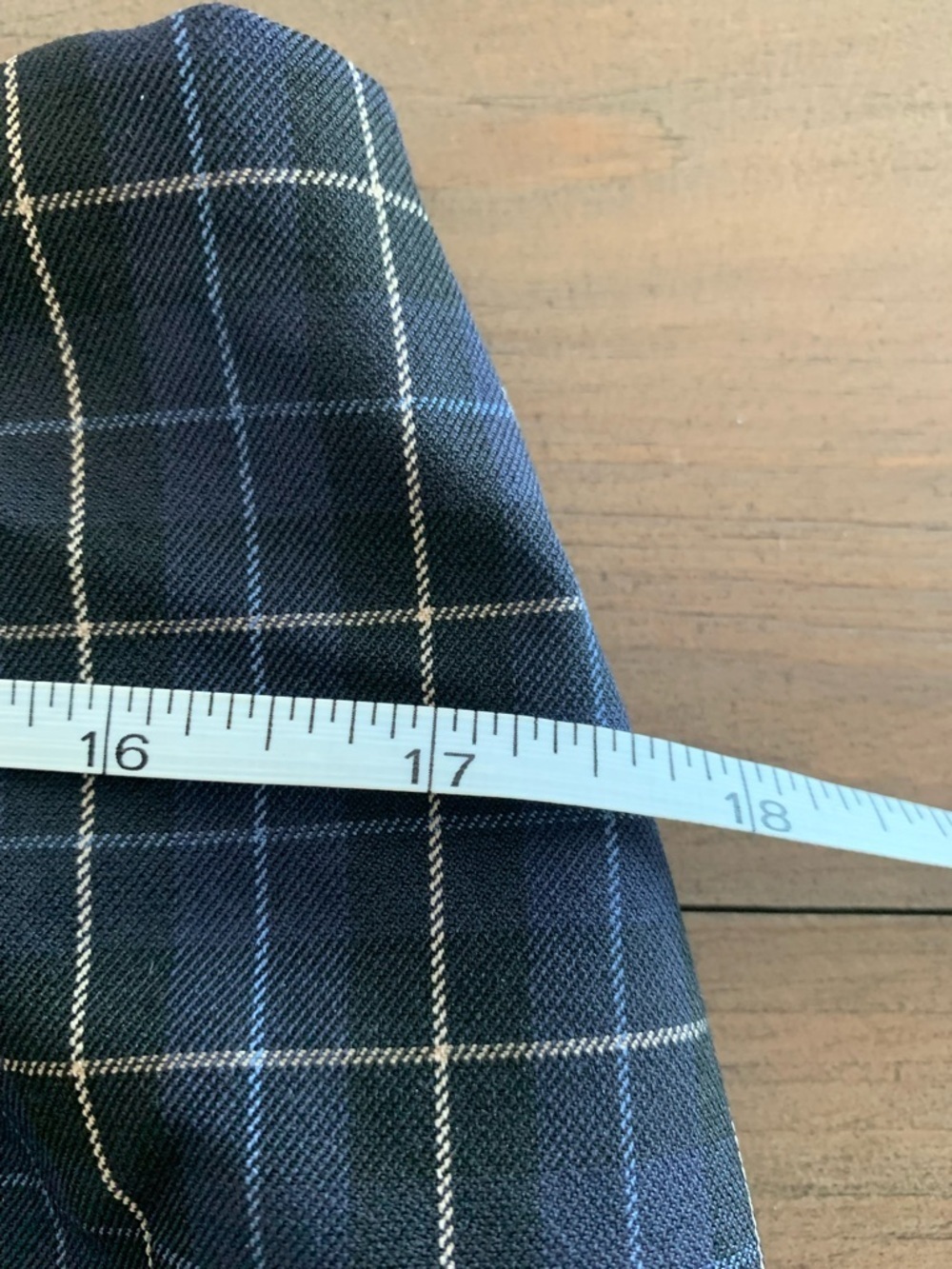 Theory Galway A-Line Mini Skirt blue black plaid NWT - Picture 10 of 10